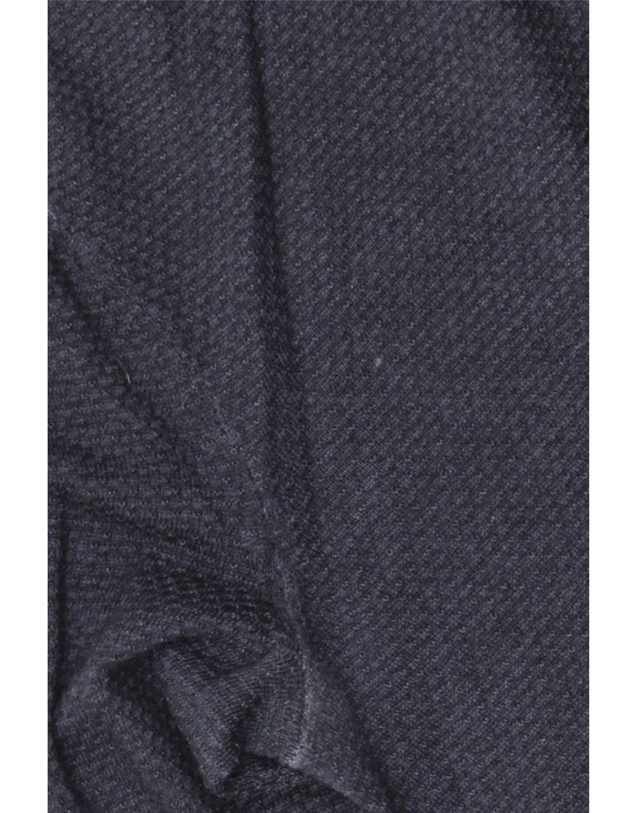 Hugo Boss Herren-Pullover mit Rundhalsausschnitt, mittlere marineblaue Schurwolle
