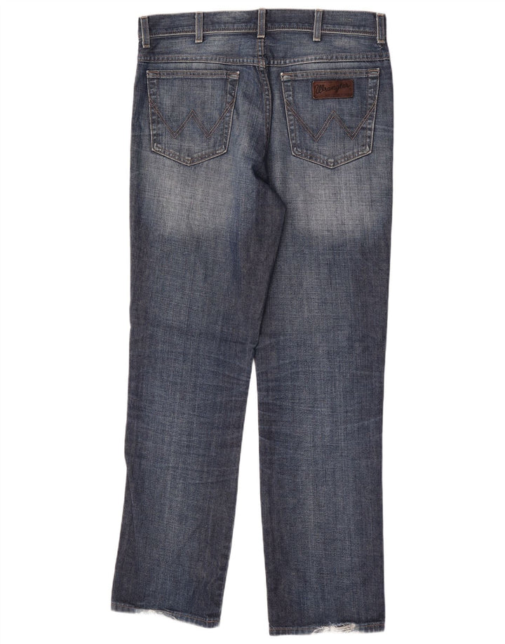 Wrangler Herren Texas Straight Jeans W36 L34 Blaue Baumwolle