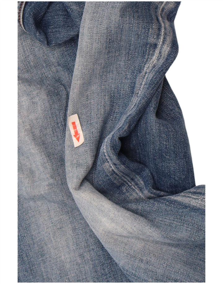 Tommy Hilfiger Damen Straight Jeans W32 L30 Blaue Baumwolle