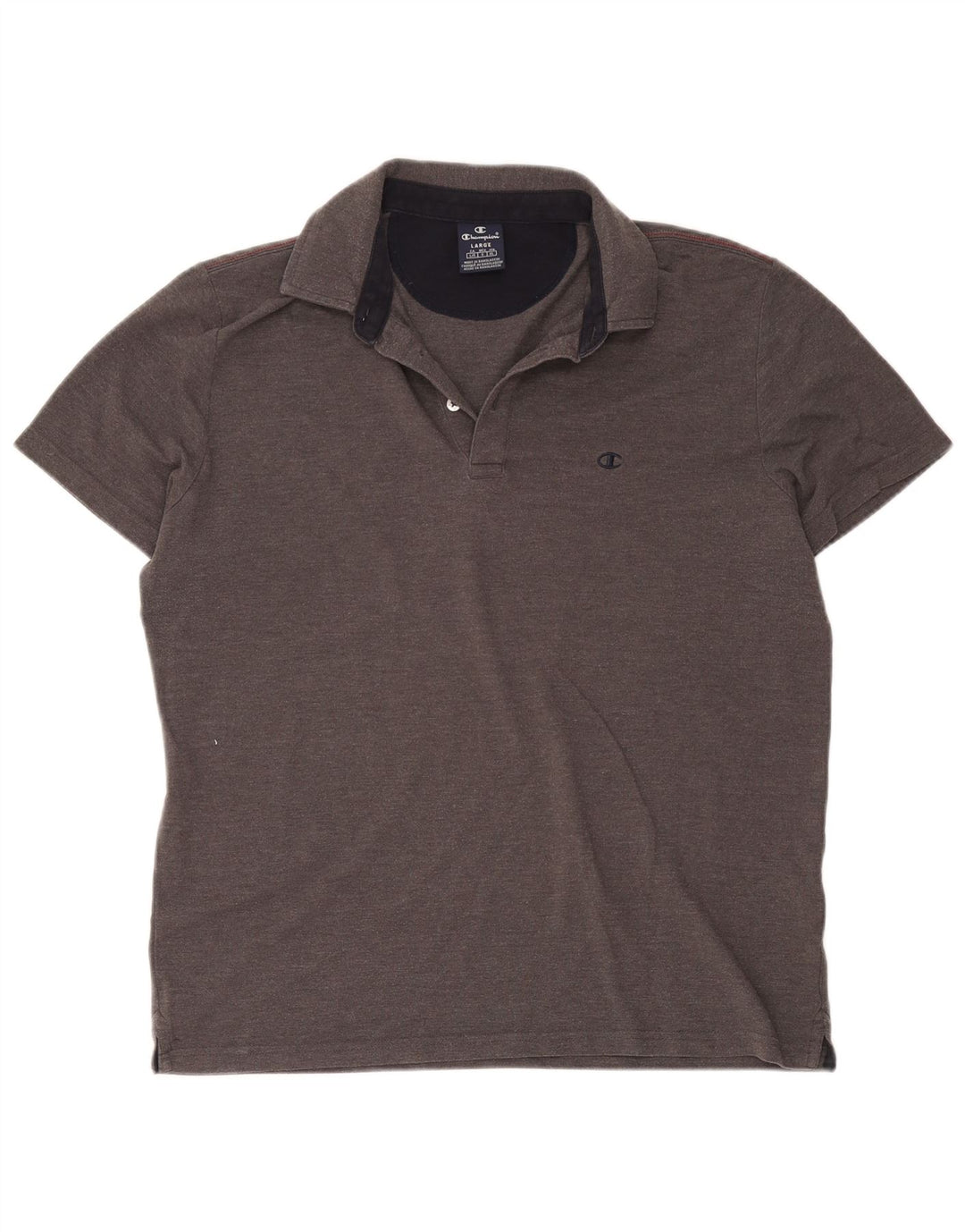 Champion Herren-Poloshirt, große, grau gesprenkelte Baumwolle