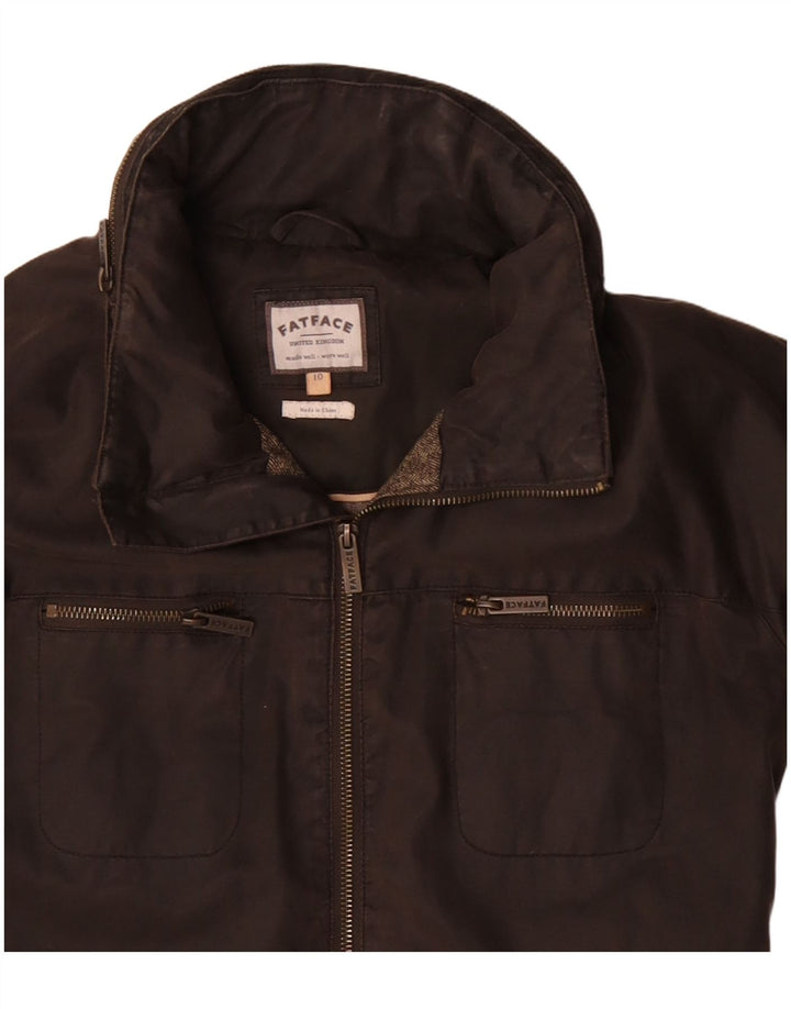 Fat Face Damen Utility-Jacke UK 10 Small Braune Baumwolle