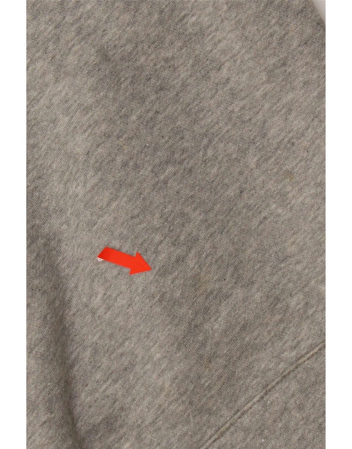 Nike Herren-Kapuzenpullover mit Grafik, mittelgrau gefleckte Baumwolle