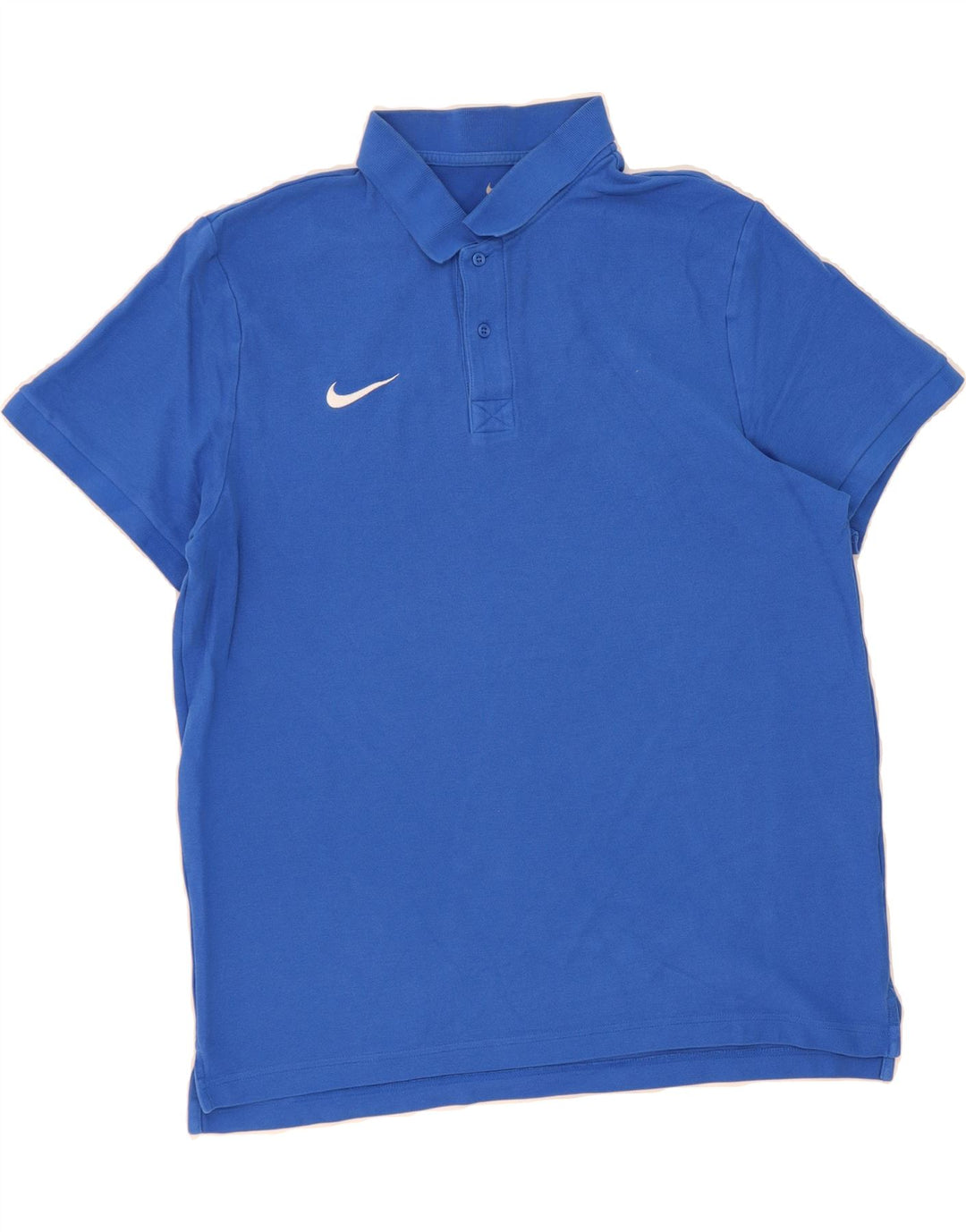 NIKE Mens Polo Shirt XL Blue Cotton Vintage Nike and Second-Hand Nike from Messina Hembry 