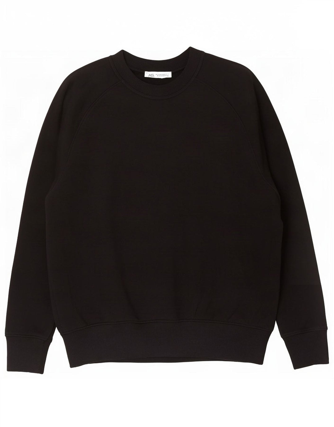 Übergroßer Sweatshirt-Pullover für Damen von Zara, Gr. 10, Größe S, Schwarz, Baumwolle