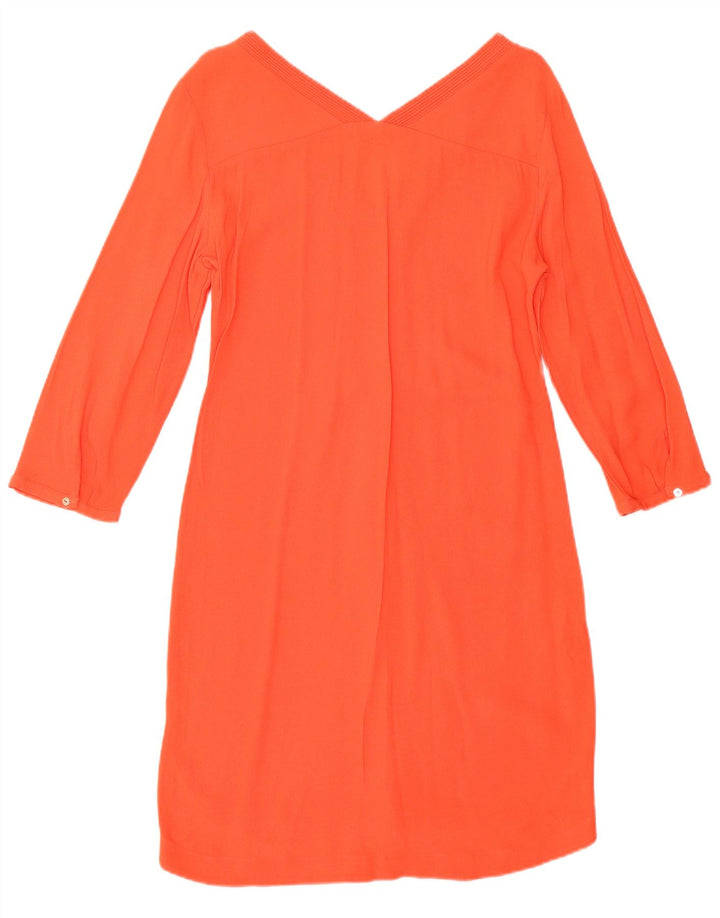 Massimo Dutti Damen 3/4-Ärmel-Etuikleid, Größe S, Orange
