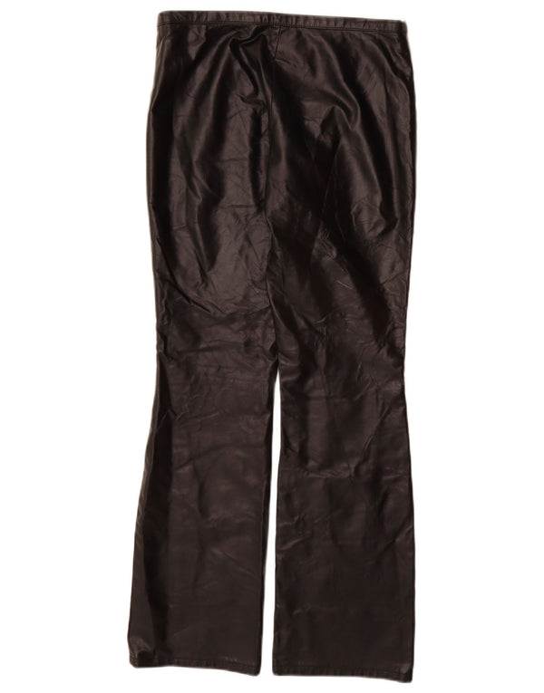 VINTAGE Damen Bootcut Freizeithose US 9 Medium W28 L30 Schwarz