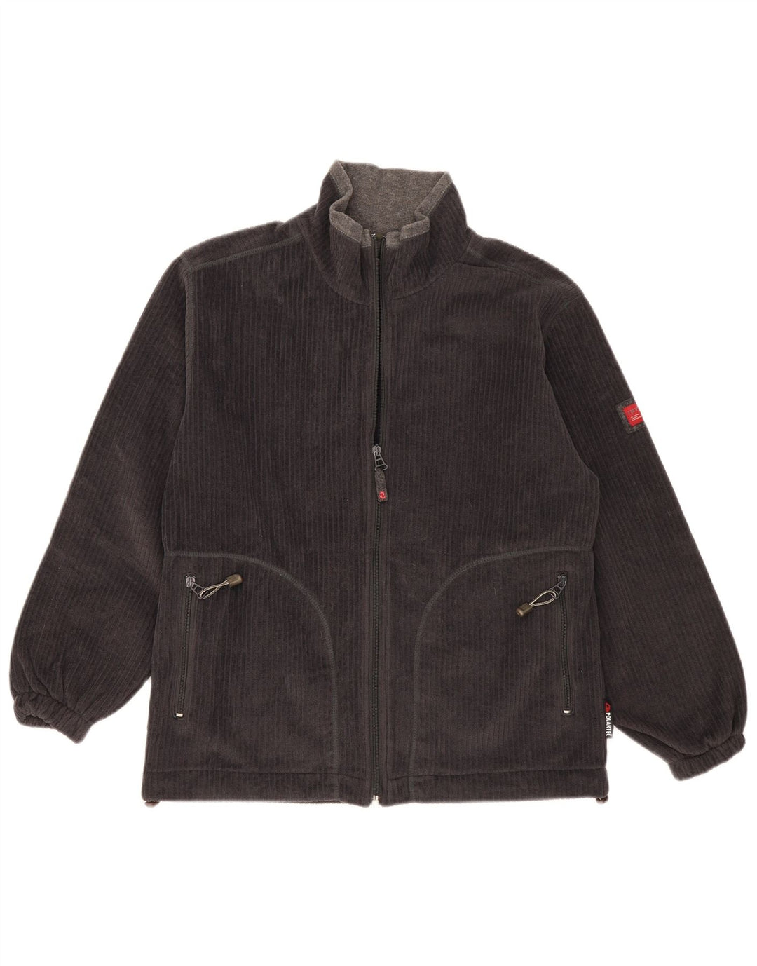 Invicta Herren-Trainingsanzug aus Velours, Jacke, Größe S, grau, Polyester