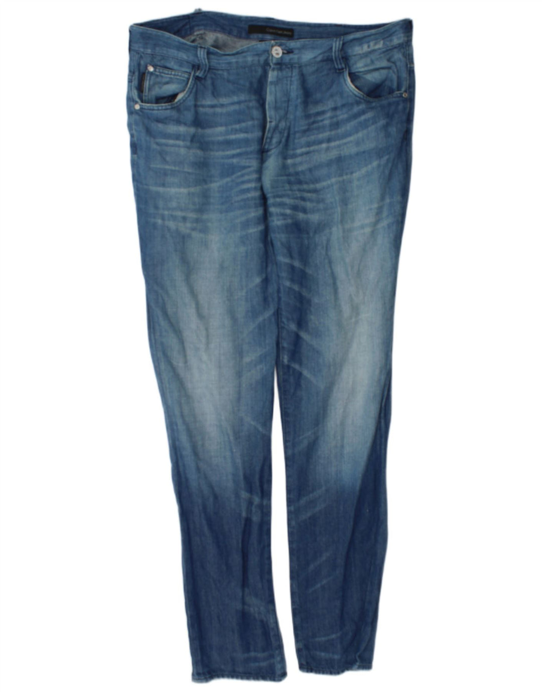 Calvin Klein Herren Regular Slim Jeans W38 L34 Blau