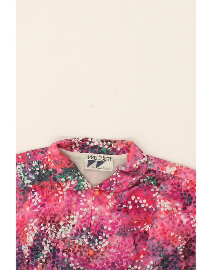 VINTAGE Womens A-Line Dress EU 38 Medium Pink Spotted Polyamide Vintage Vintage and Second-Hand Vintage from Messina Hembry 
