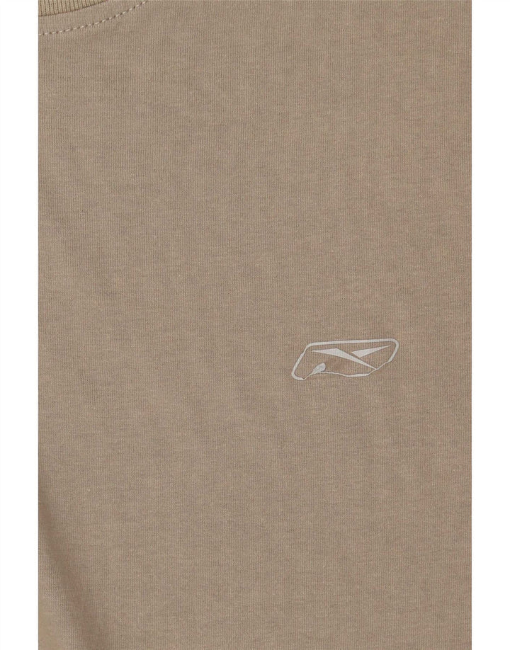 Reebok Herren T-Shirt Top Medium Khaki Baumwolle