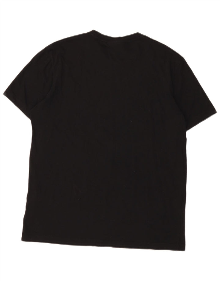 Emporio Armani Herren T-Shirt Top Medium Schwarz Baumwolle
