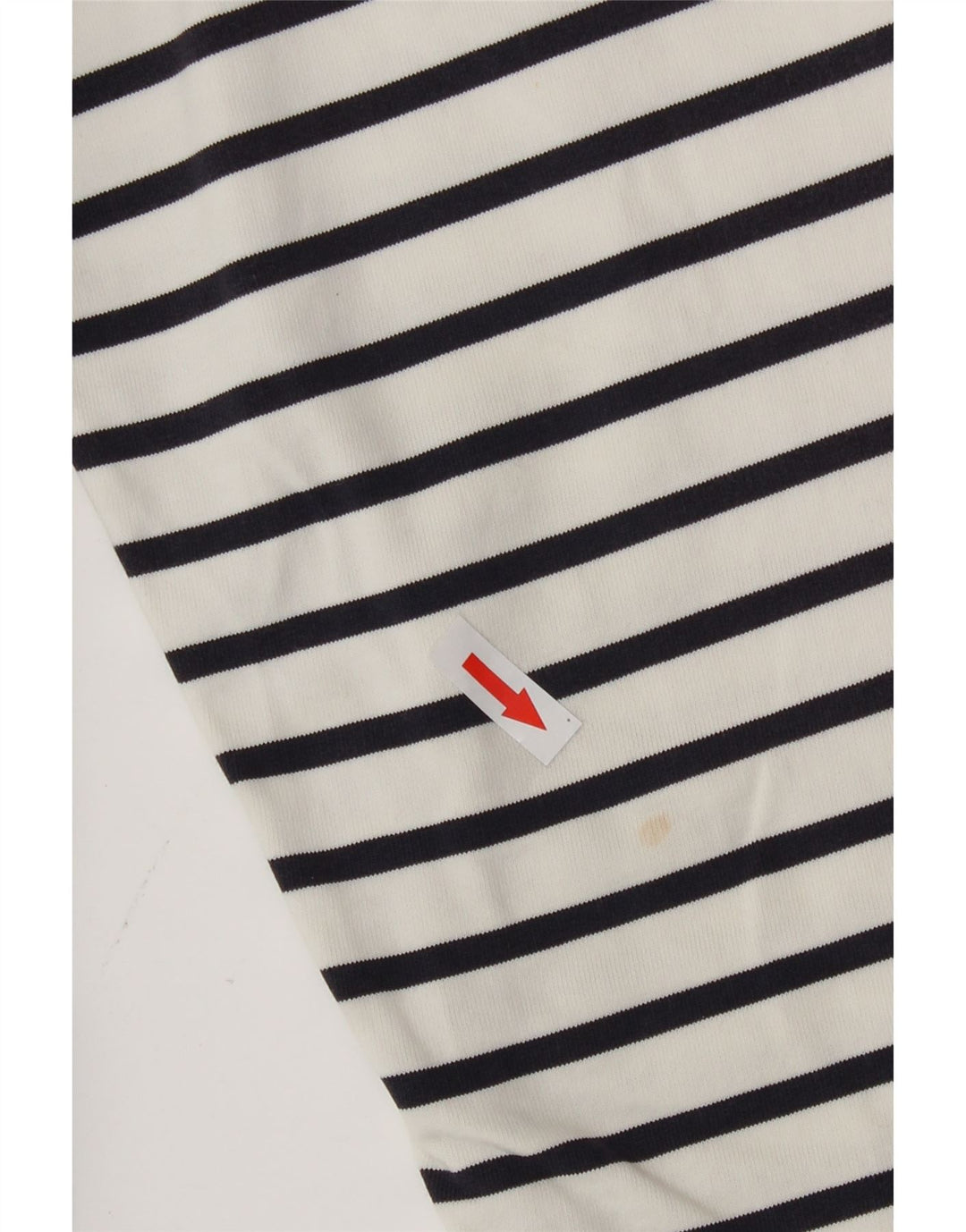 Joules Damen-Sweatshirt mit Knopfkragen, Gr. 40, Größe L, weiß gestreift