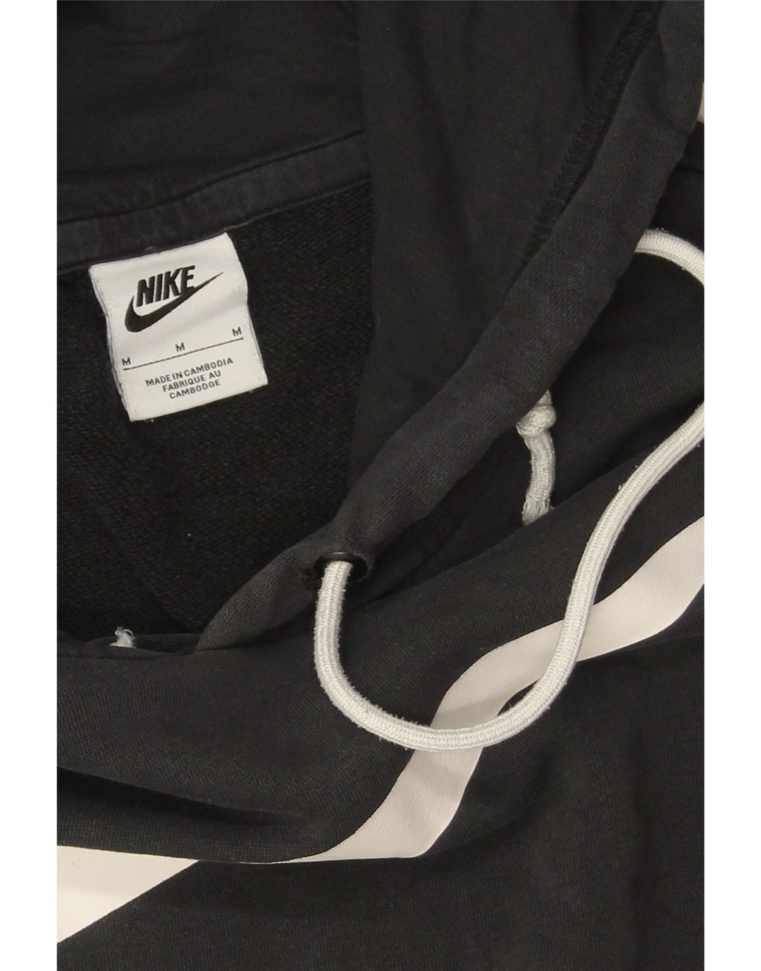 Nike Herren-Kapuzenpullover mit Grafik, mittelschwarz, Baumwolle