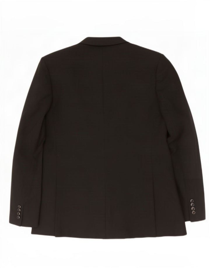 Marks & Spencer Herren-Blazer mit 2 Knöpfen, Größe 44, XL, schwarzes Polyester