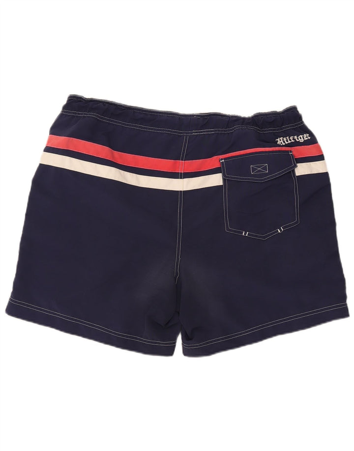 TOMMY HILFIGER Herren Badeshorts XL Marineblaues Nylon
