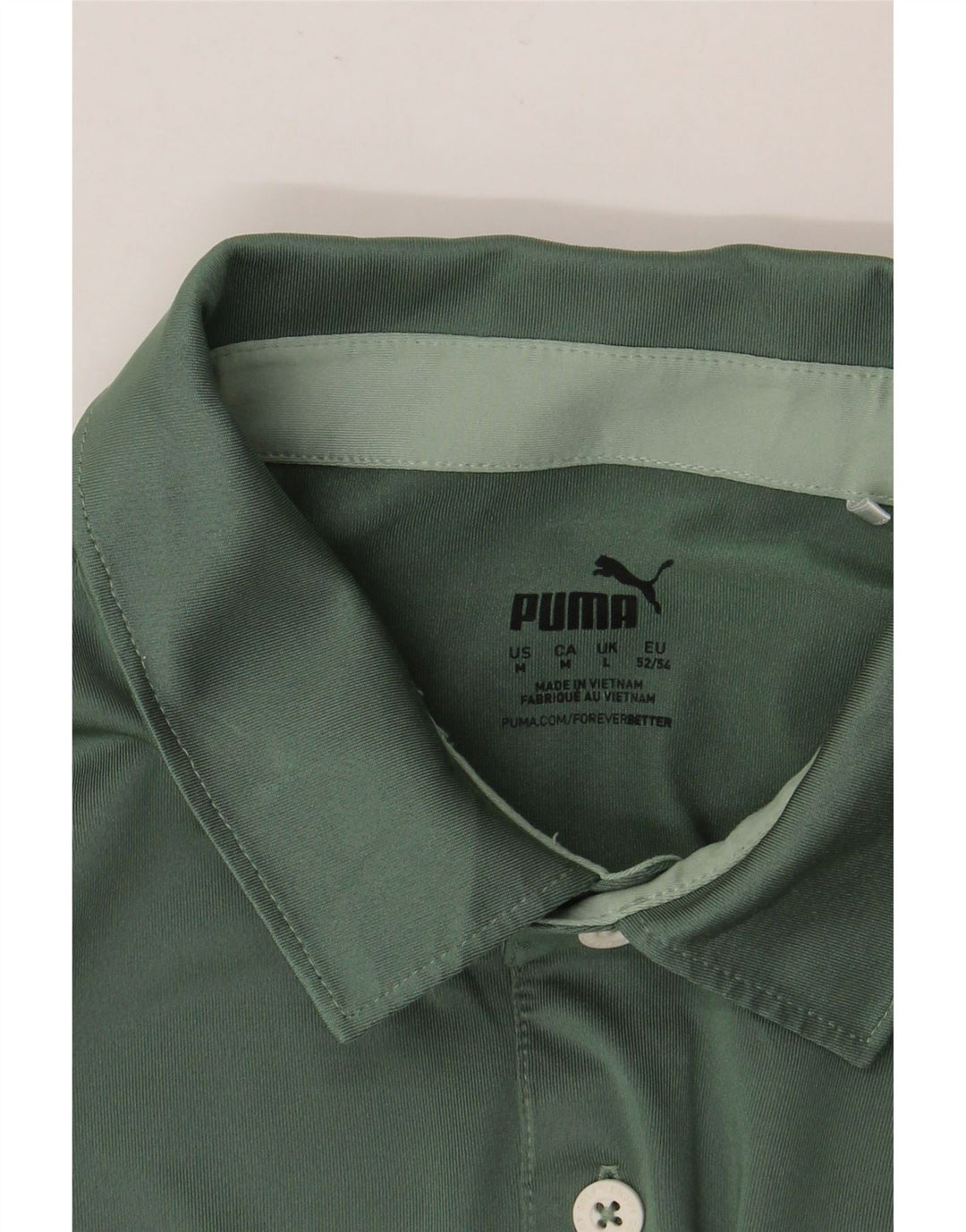 PUMA Herren Poloshirt Mittelgrün gestreift