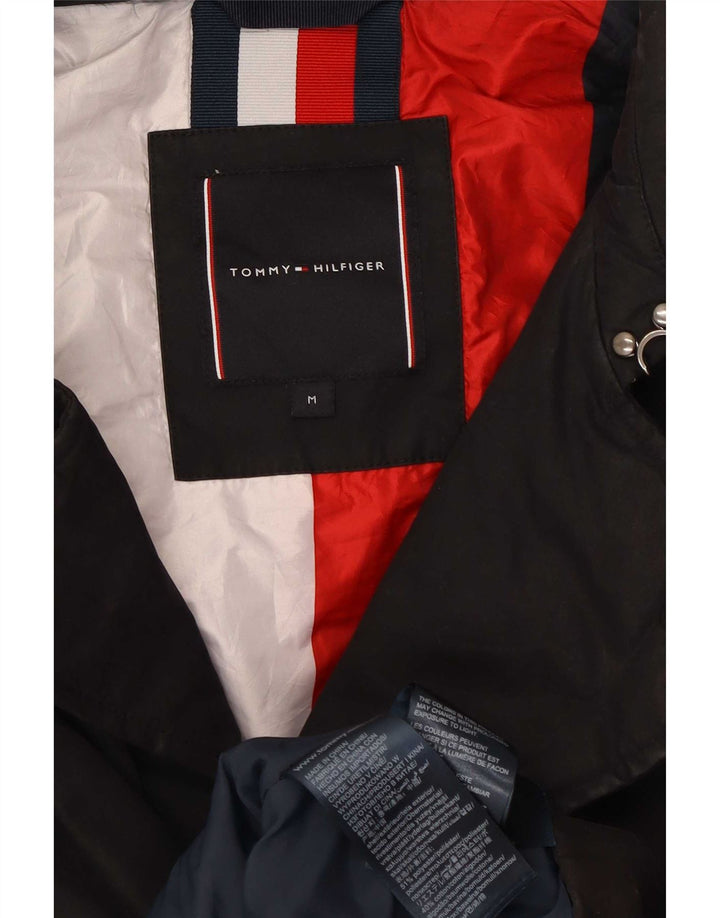 Tommy Hilfiger Herrenmantel UK 38 Mittelschwarzes Polyester