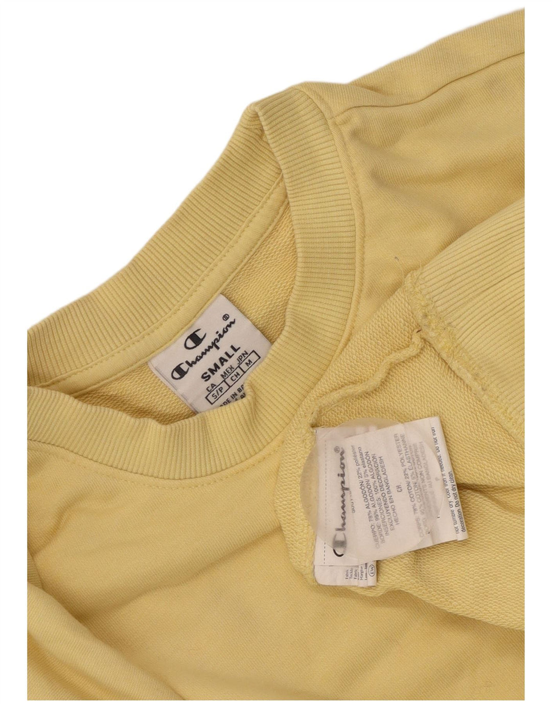 Champion Damen-Sweatshirt in Übergröße, Gr. 10, Größe S, Gelb, Baumwolle