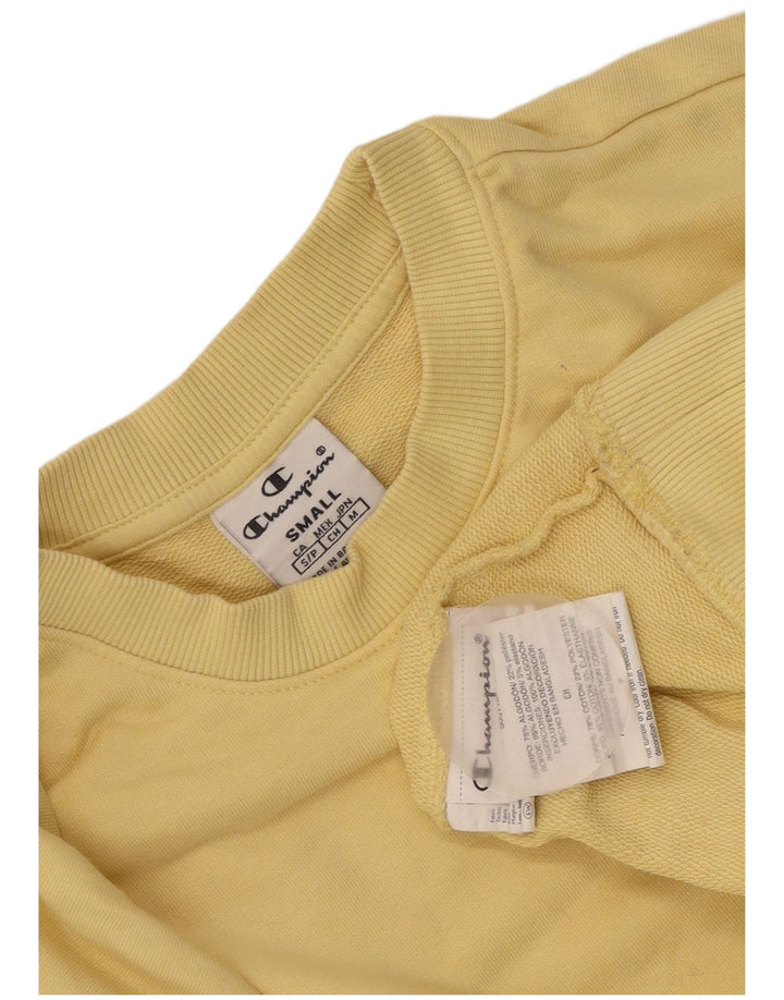 Champion Damen-Sweatshirt in Übergröße, Gr. 10, Größe S, Gelb, Baumwolle