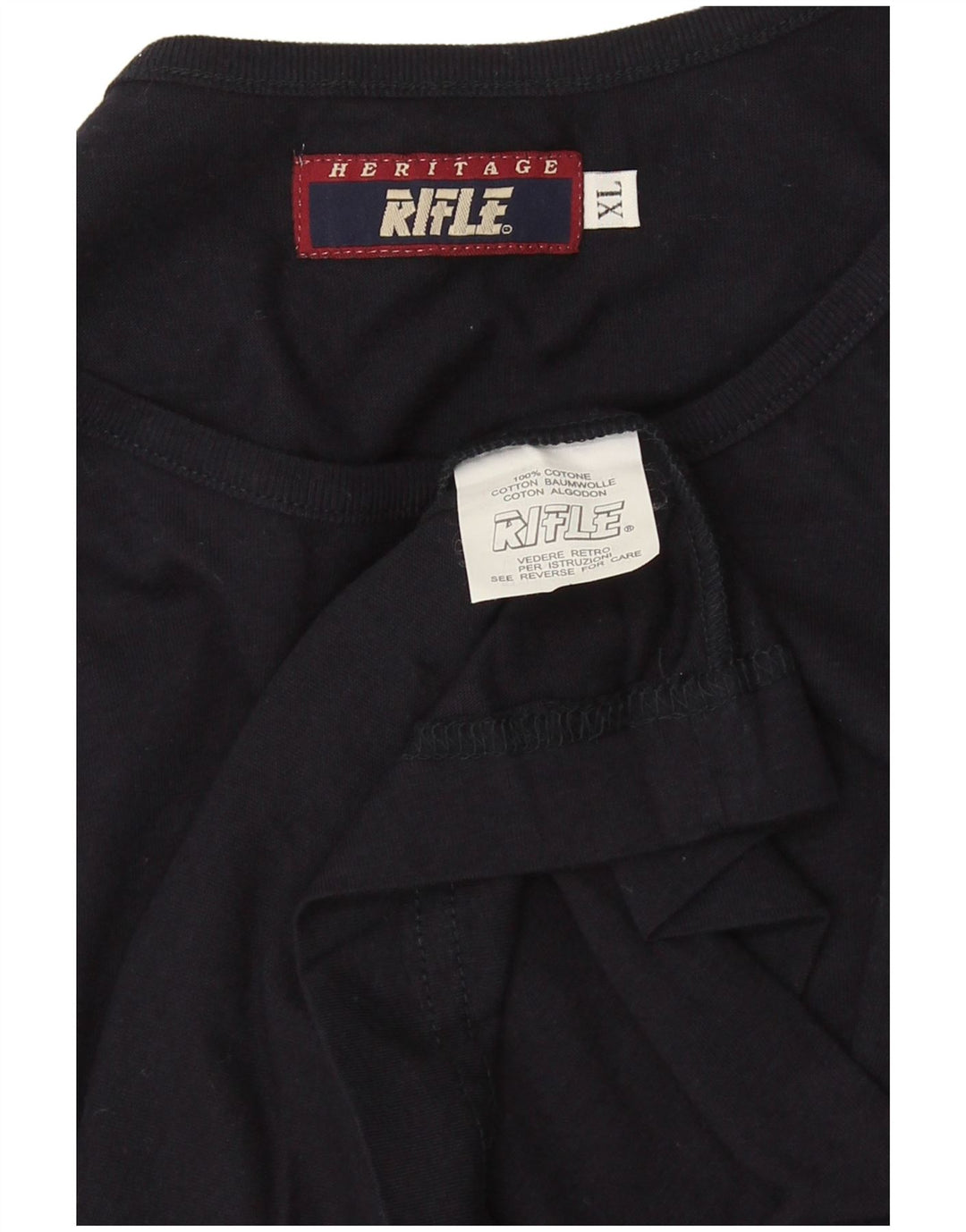 Rifle Herren Weste Top XL Marineblau Baumwolle