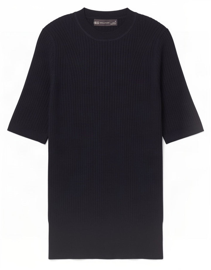 Marks & Spencer Damen Bluse Top UK 10 Small Marineblaue Viskose