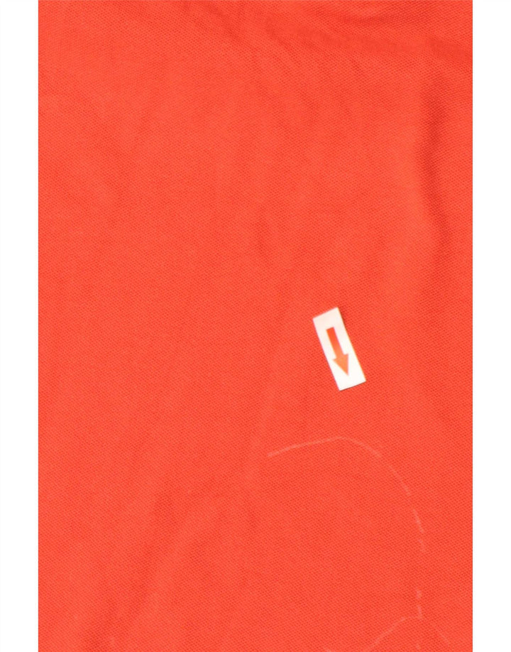 Sun68 Herren-Poloshirt mit normaler Passform, mittelrote Baumwolle