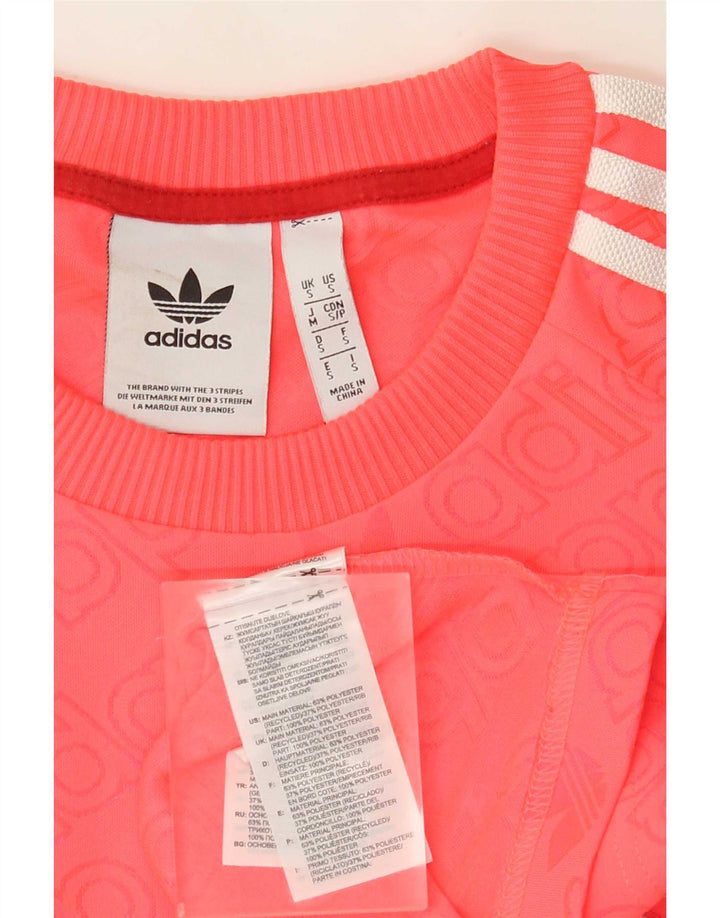 Adidas Herren Grafik T-Shirt Top Small Rosa Polyester