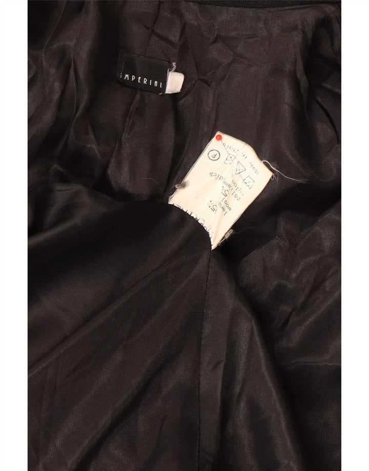 Imperial Damenmantel UK 10 Small Schwarze Wolle