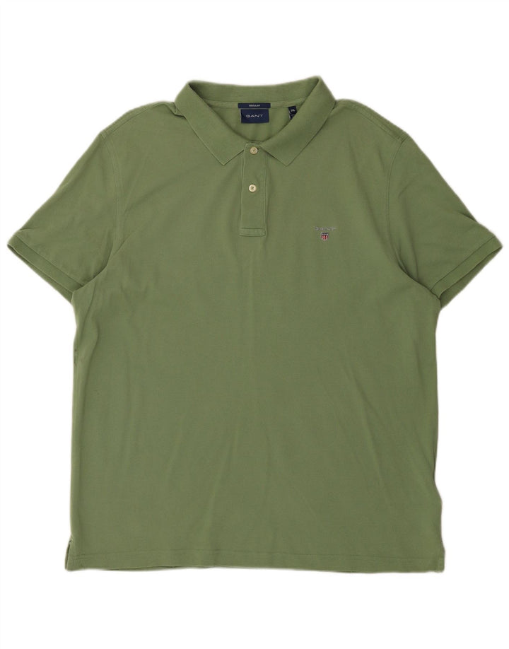 Gant Herren Regular Poloshirt 2XL Khaki Baumwolle
