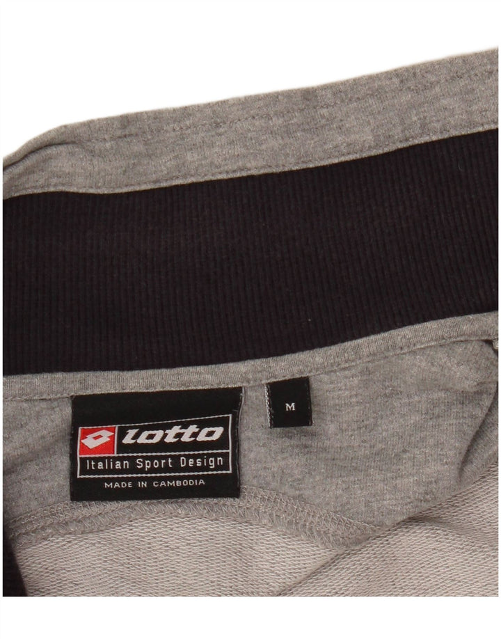 Lotto Herren-Trainingsanzug-Top-Jacke, Mittelgrau, Farbblock