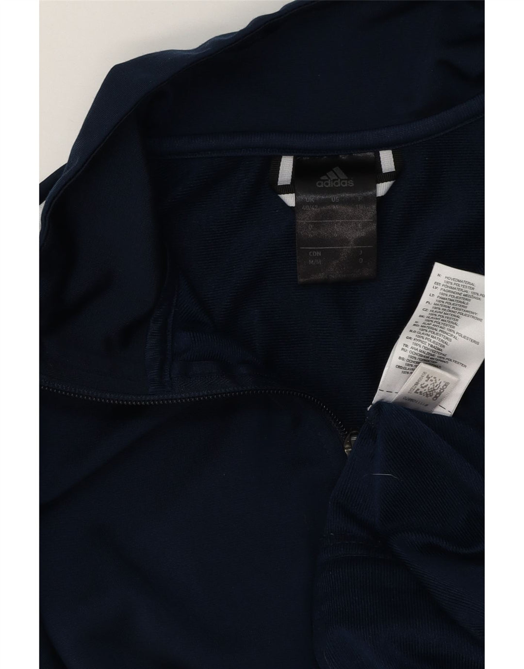 Adidas Herren Trainingsanzug Top Jacke UK 40/42 Medium Marineblau Polyester