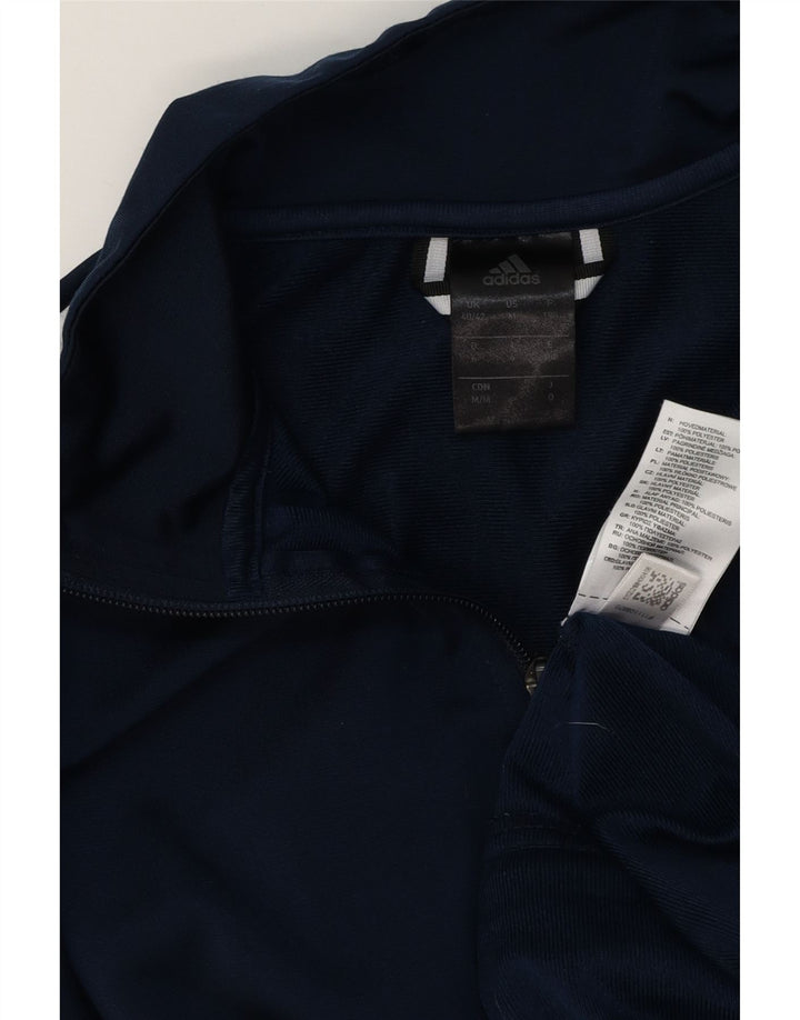 Adidas Herren Trainingsanzug Top Jacke UK 40/42 Medium Marineblau Polyester