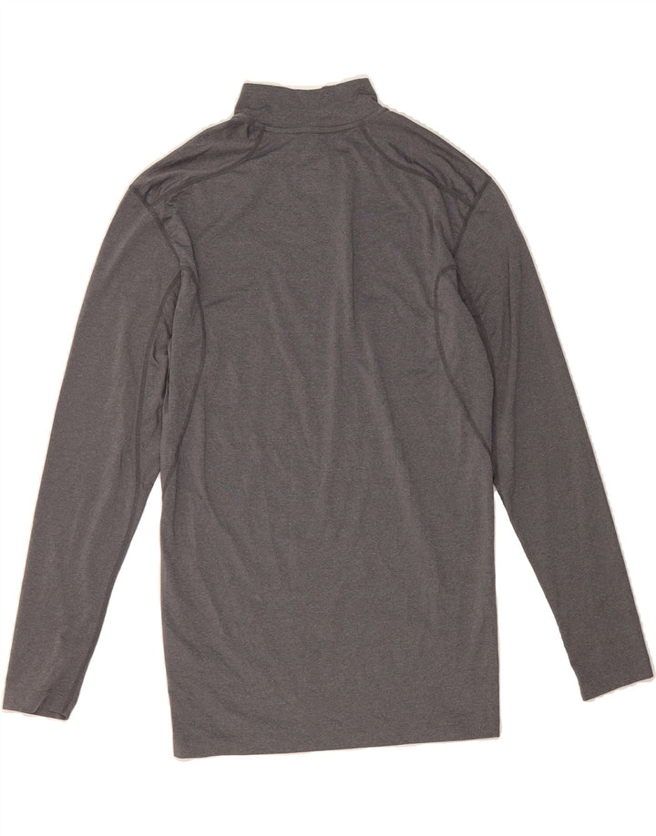 NIKE Womens Top Long Sleeve UK 14 Large Grey Polyester Vintage Nike and Second-Hand Nike from Messina Hembry 