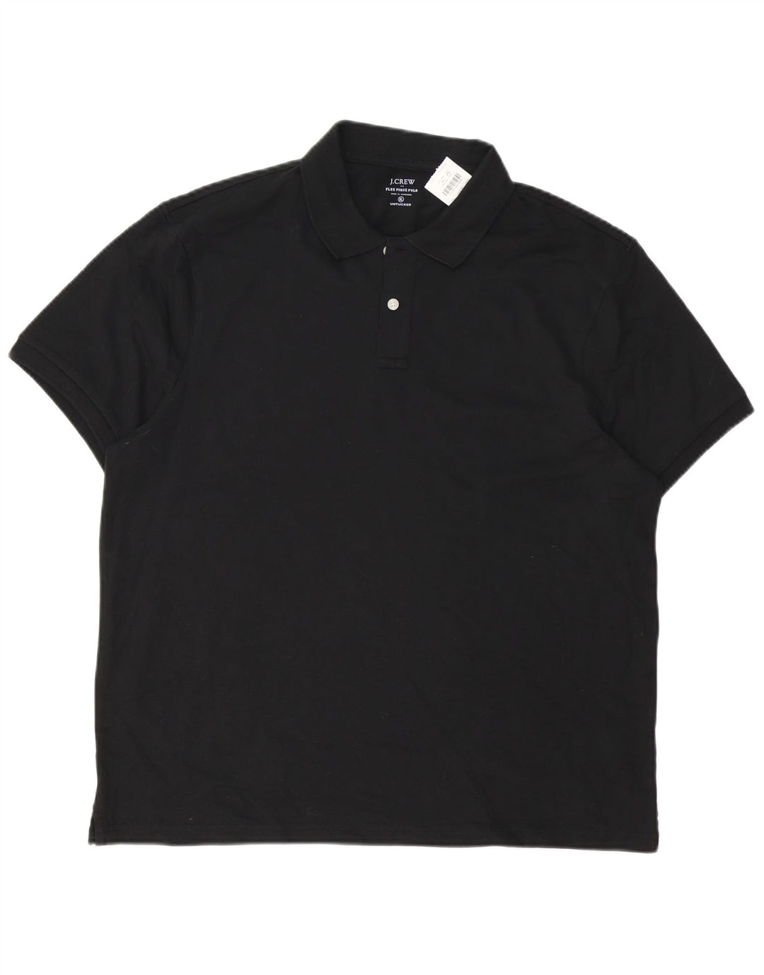 J. CREW Herren Poloshirt XL Schwarz Baumwolle