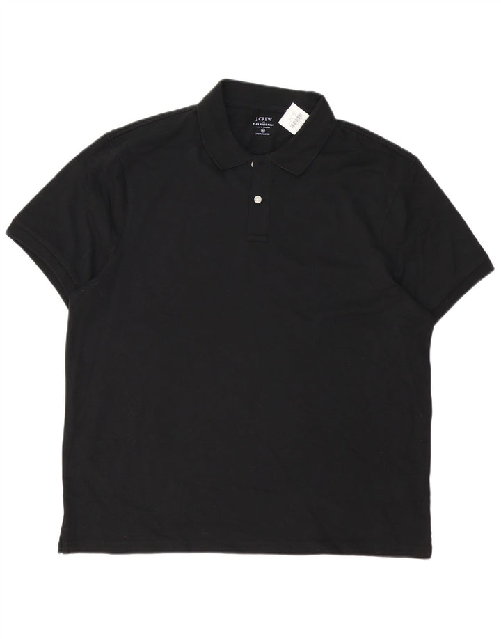 J. CREW Herren Poloshirt XL Schwarz Baumwolle