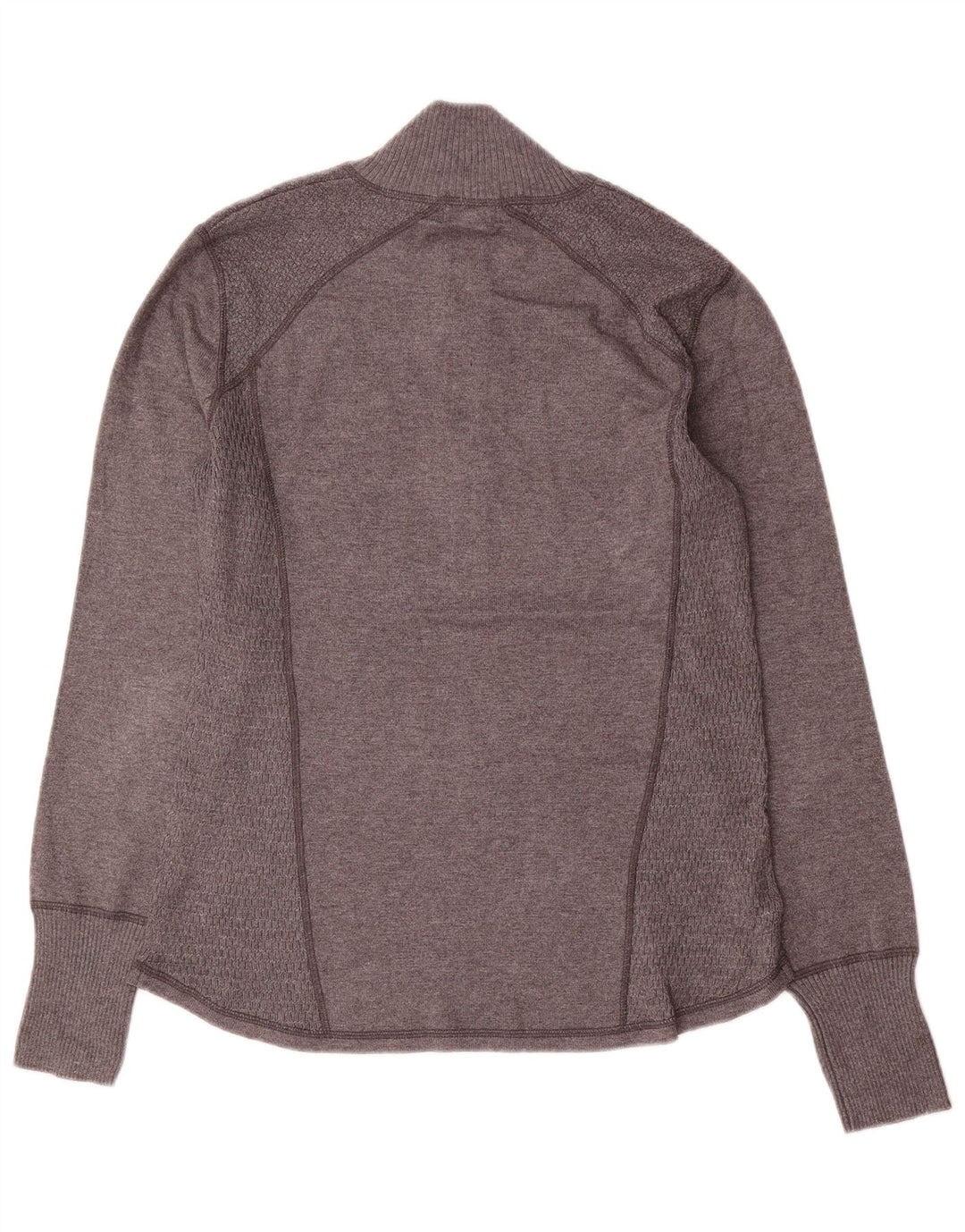 Eddie Bauer Damen-Pullover mit Reißverschluss am Hals, Gr. 40, Größe L, Grau