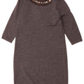 Boden Pulloverkleid mit 3/4-Ärmeln für Damen, UK 12, Mittelgrau