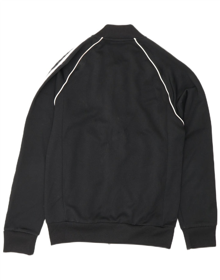 Adidas Herren-Trainingsanzug mit normaler Passform, Oberteil, Größe S, Schwarz, Polyester