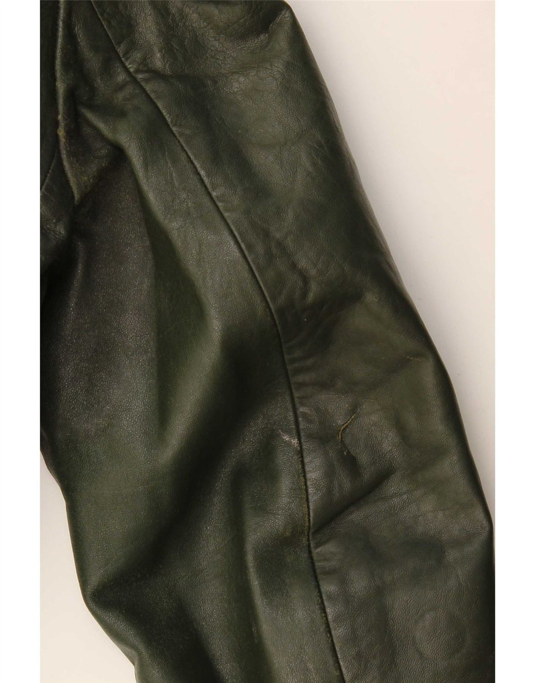 Vintage Herren Lederjacke IT 52 XL Khaki