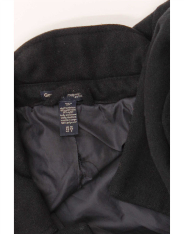 Gap Damenmantel UK 10 Small Marineblaue Wolle