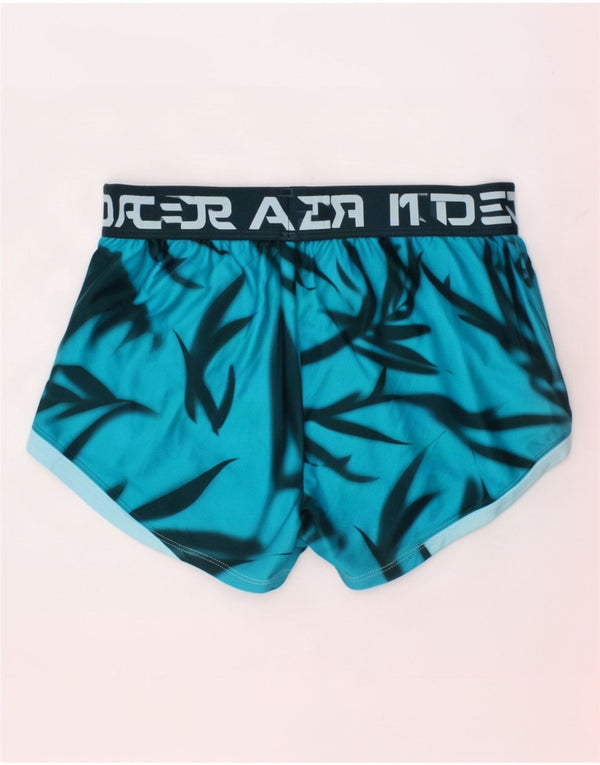 Under Armour Mädchen-Sportshorts mit Grafik, 9–10 Jahre, Mittelblau, Batikfärbung
