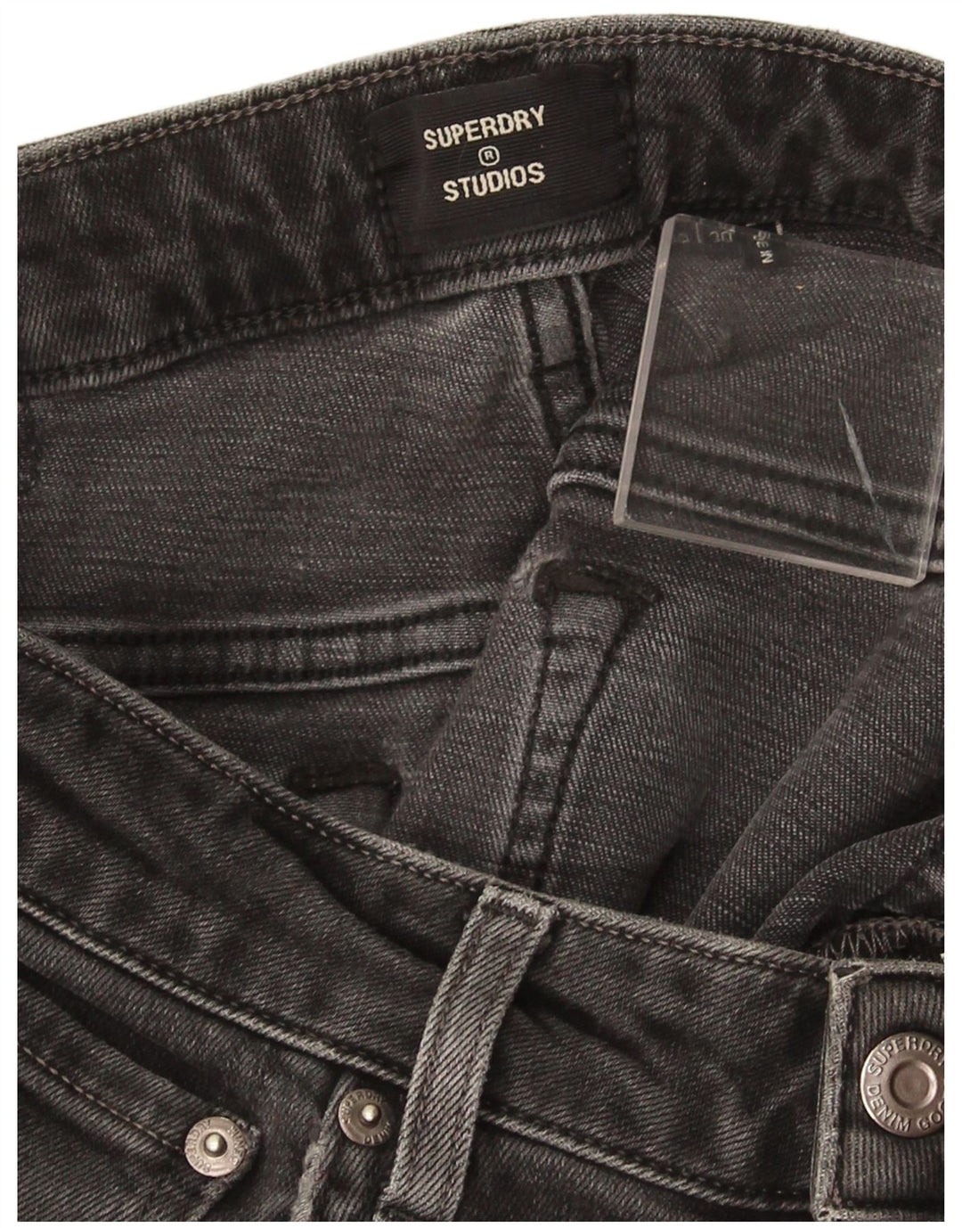 SUPERDRY Damen Skinny Jeans W30 L30 Grau