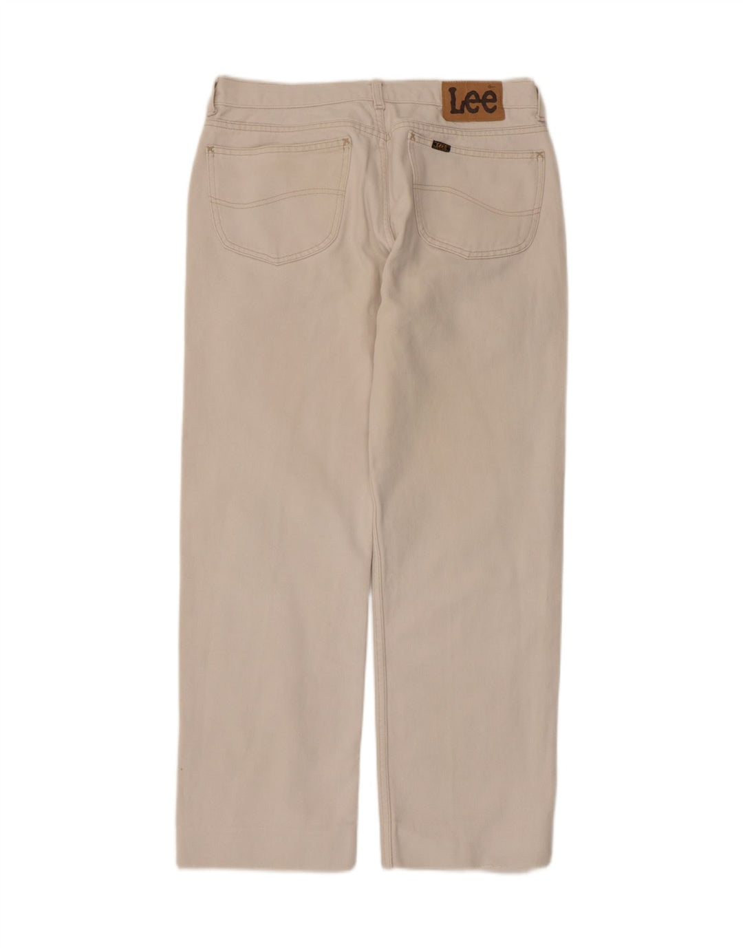 LEE Herren Straight Jeans W36 L29 Beige Baumwolle