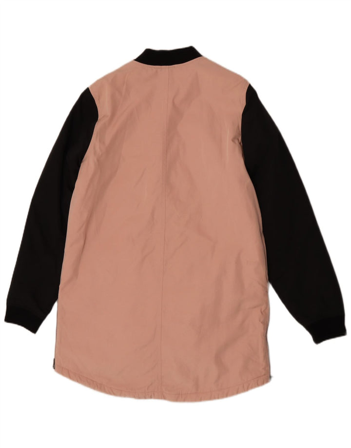 Vans Damen-Windbreaker-Mantel UK 10 Small Rosa Colourblock-Polyester