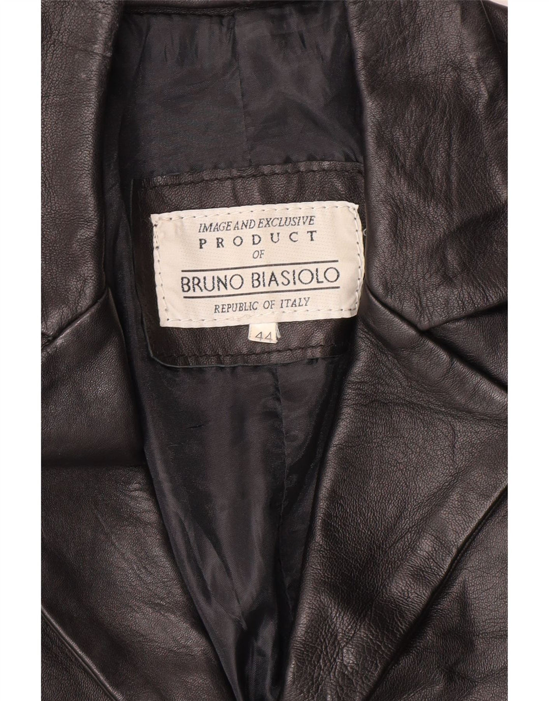 Vintage Damen Lederjacke IT 44 Medium Black Classic