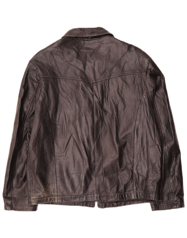 Metropolitan Herren Lederjacke IT 50 Large Schwarz