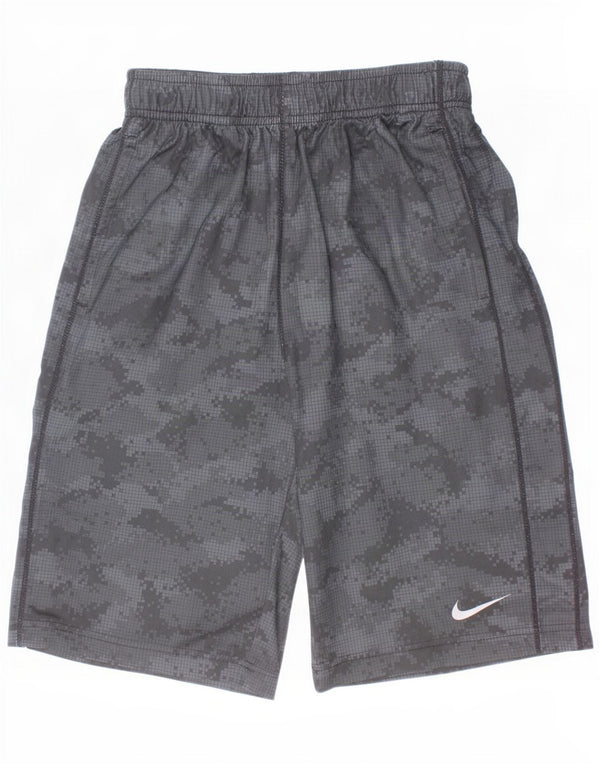 Nike Dri Fit Bermuda Sportshorts für Jungen, 12–13 Jahre, Größe L, Schwarz, Camouflage