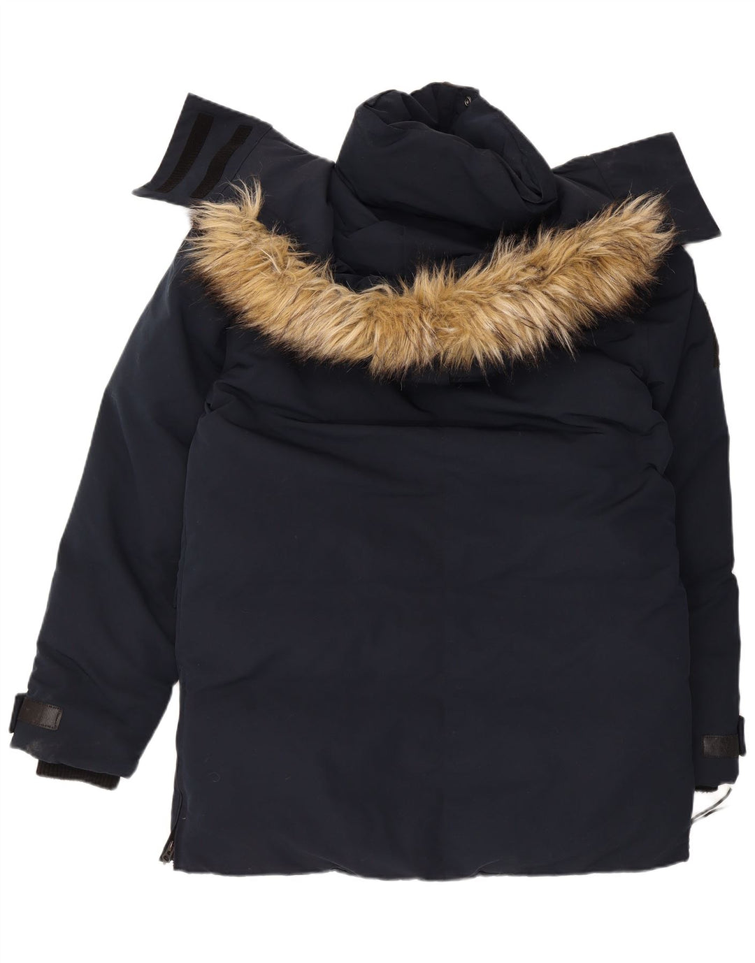 Superdry Herren-Jacke mit Kapuze, gepolstert, Größe 40, Marineblau, Polyester