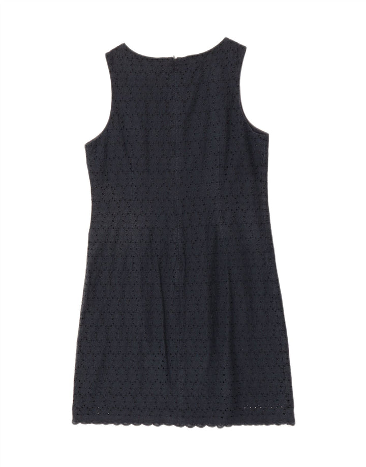 GANT Ärmelloses Etuikleid für Damen, UK 14, mittlere marineblaue Baumwolle