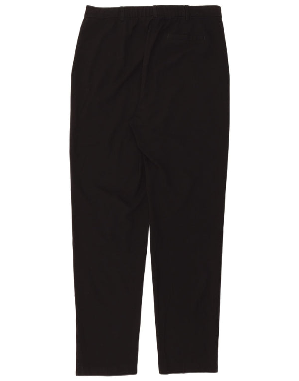 Marks & Spencer Damen-Chinohose mit hoher Taille, UK 14, Größe L W34 L32, Schwarz